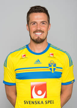 Sveriges fotbollsspelare Per Nilsson