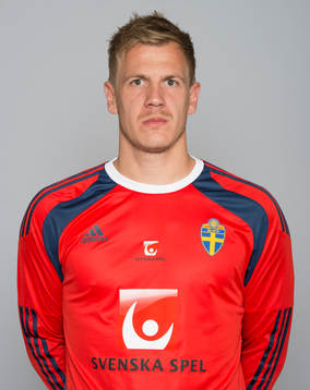 Sveriges fotbollsspelare Johan Dahlin