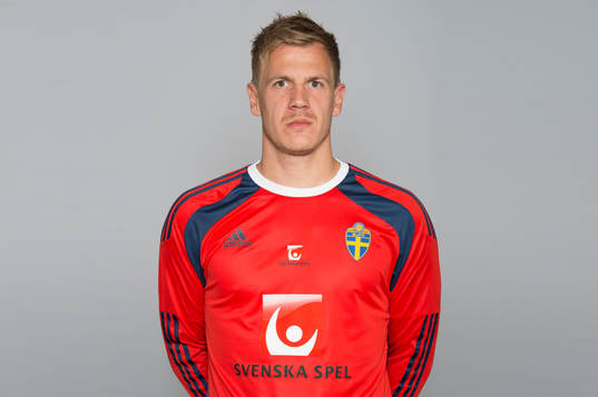 Sveriges fotbollsspelare Johan Dahlin