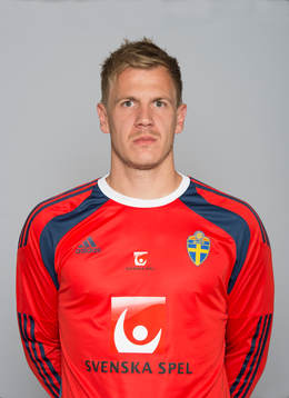 Sveriges fotbollsspelare Johan Dahlin
