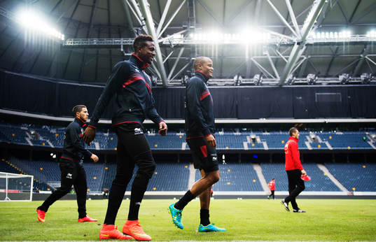 Eden Hazard, Divock Origi och Vincent Kompany