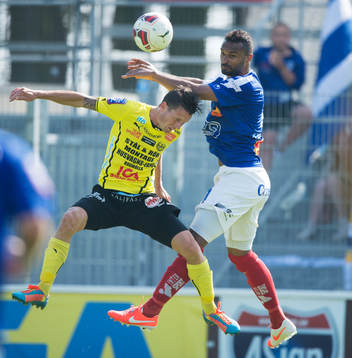 Mjällbys Kristian Haynes och Åtvidabergs Alberis Sergio