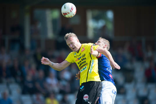 Mjällbys Marcus Ekenberg i matchen i allsvenskan mellan