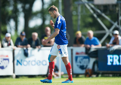 Åtvidabergs Daniel Hallingström blev utvisad i matchen i