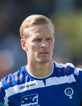 Åtvidabergs Andreas Dahlén i matchen i allsvenskan mellan