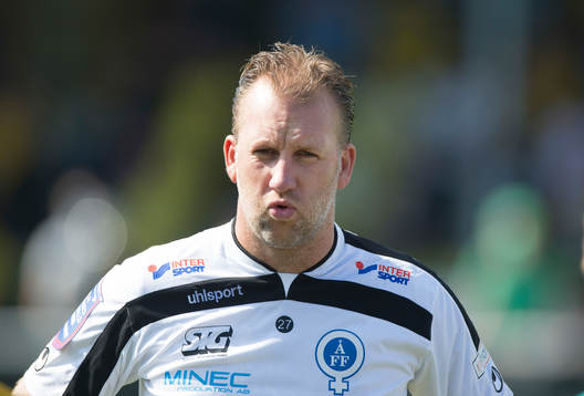 Åtvidabergs målvakt Henrik Gustavsson  i matchen i