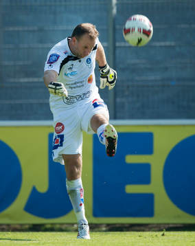 Åtvidabergs målvakt Henrik Gustavsson i matchen i