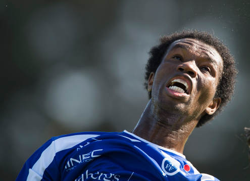 Åtvidabergs Mohammed Abubakari i matchen i allsvenskan