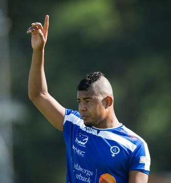 Åtvidabergs Ricardo Santos i matchen i allsvenskan mellan