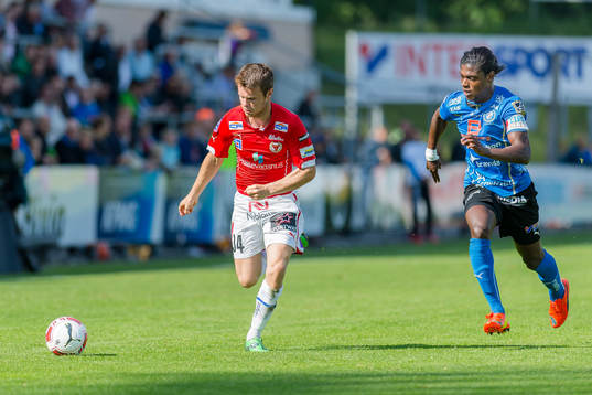 Kalmars Måns Söderqvist och Halmstads Joseph Baffo