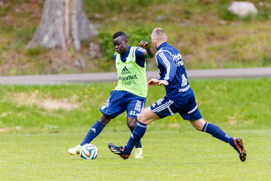 IFK Göteborgs Malick Mane och Kjetil Waehler