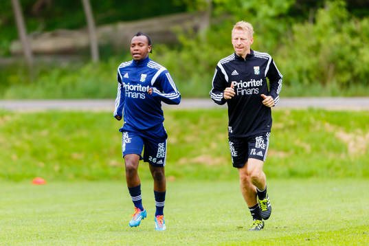 under en fotbollsträning
