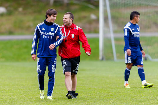 IFK Göteborgs Lasse Vibe och IFK Göteborgs tränare