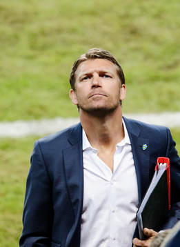 Sveriges players manager Marcus Allbäck