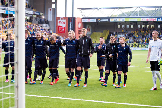 Malmö FFs spelare jublar