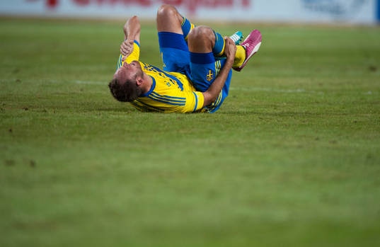 Sveriges Andreas Granqvist och Sverige fick bita i gräset