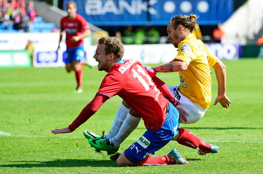 Helsingborgs Arnór Smárason och Falkenbergs Rasmus
