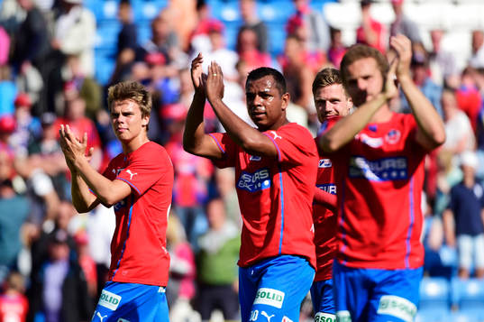 Helsingborgs  Elias Andersson, Álvaro Santos och  David