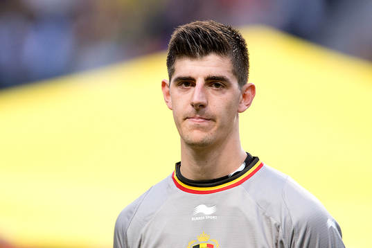 Belgiens målvakt Thibaut Courtois