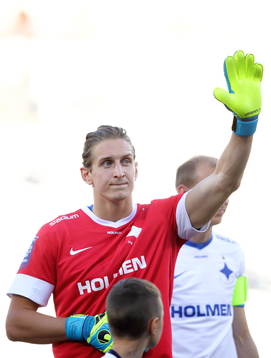 Norrköpings målvakt David Mitov Nilsson