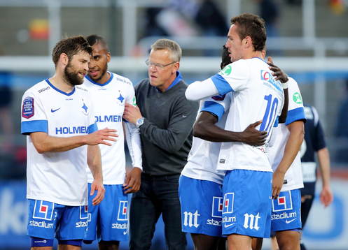 Norrköping med tränare Jan Andersson jublar