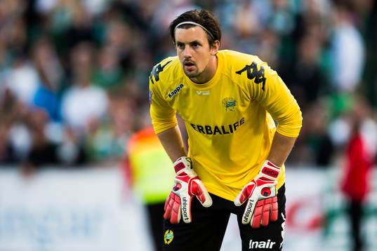 Hammarbys målvakt Johannes Hopf