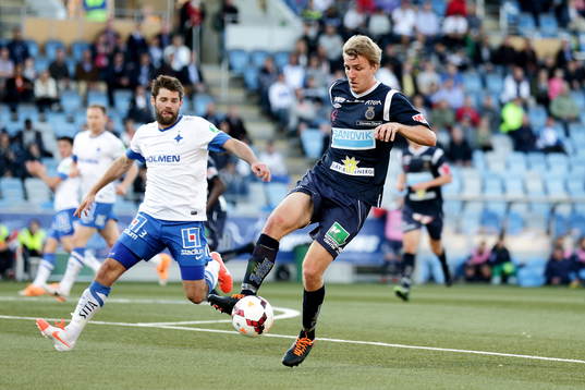 Gefles Johan Oremo och Norrköpings Morten Morisbak