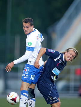 Norrköpings Emir Kujovic och Gefles Anders Bååth
