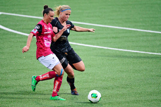 Jitex Anna Hjälmkvist och Göteborgs Kathlene Fernström