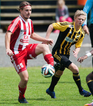 Nybros Billy Lansdowne och IFK Hässleholms Philip