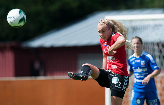 Kristianstads Elisa Vidarsdottir i matchen i damallsvenskan