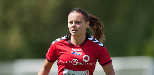 Kristianstads Alice Nilsson i matchen i damallsvenskan