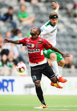 Landskronas Sadat Karim och Hammarbys Thomas Guldborg