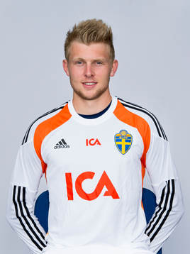 U21 Sveriges målvakt Anton Cajtoft