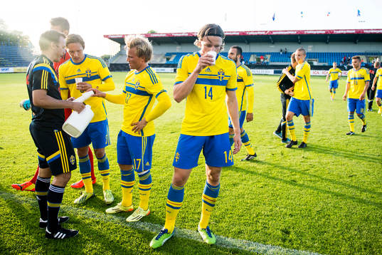 Sveriges Ludwig Augustinsson, Nicklas Bärkroth och Carl