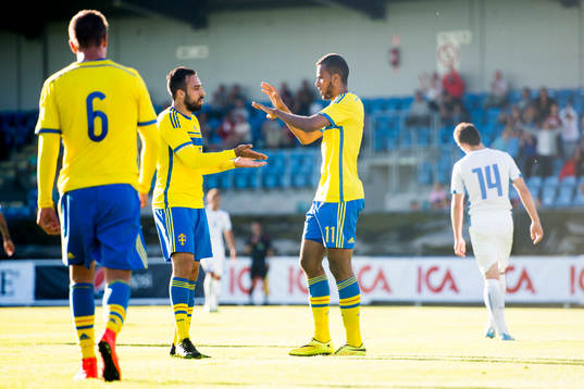 Sveriges Kristoffer Peterson, Abdulrahman Khalili och Isaac