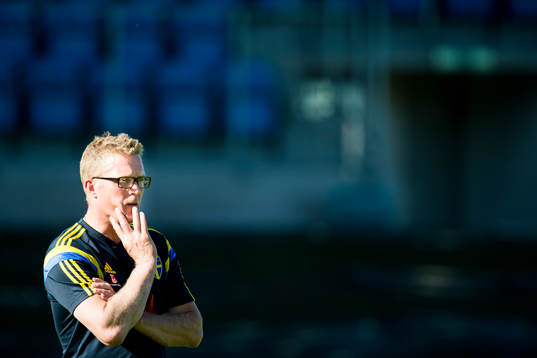 Sveriges målvaktstränare Leif Troedsson