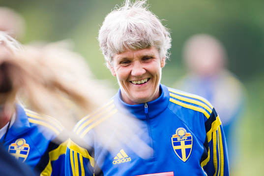 Sveriges förbundskapten Pia Sundhage