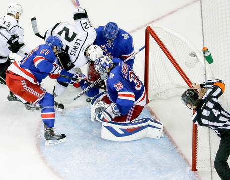 New York Rangers defensemen Ryan McDonagh (27), and Anton