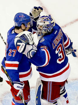 New York Rangers defenseman Ryan McDonagh (27)