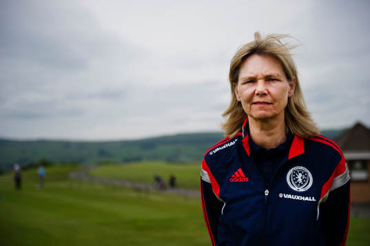 Skottlands förbundskapten Anna Signeul