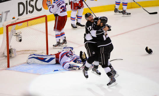 New York Rangers goaltender Henrik Lundqvist lies