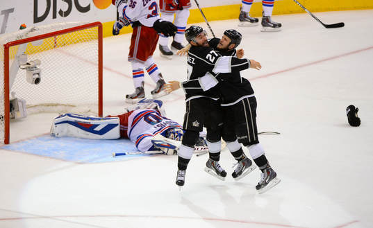 New York Rangers goaltender Henrik Lundqvist lies