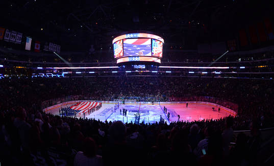The opening ceremony at the start of game five of the 2014
