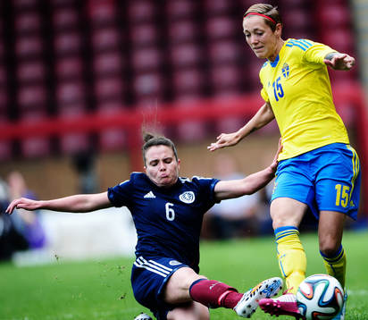 Skottlands Joanne Love och Sveriges Therese Sjögran