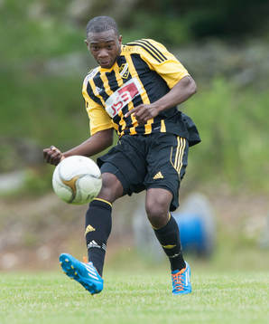 IFK Hässleholms Junior Bangura i matchen i division 3