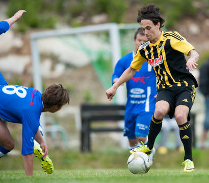 IFK Hässleholms Karim Al-Asi i matchen i division 3 mellan