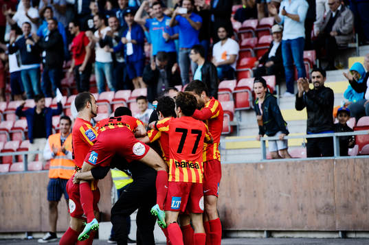 Syrianskas spelare jublar