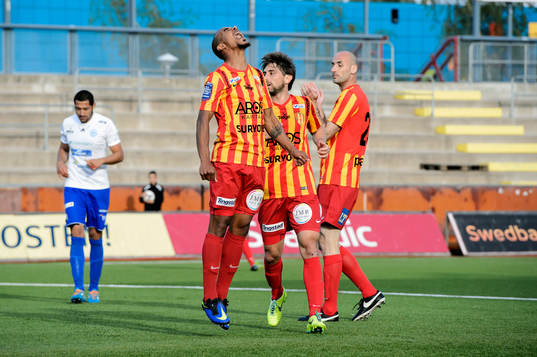 Syrianskas Gerlem William De Jesus Almeida skriker