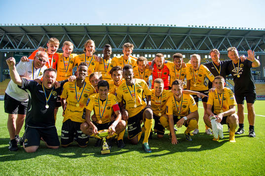 Elfsborgs spelarna jublar